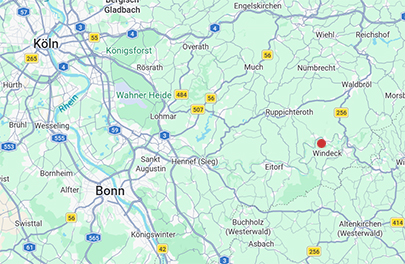 Karte, Wegbeschreibung Ing. Mike Schadler, Windeck